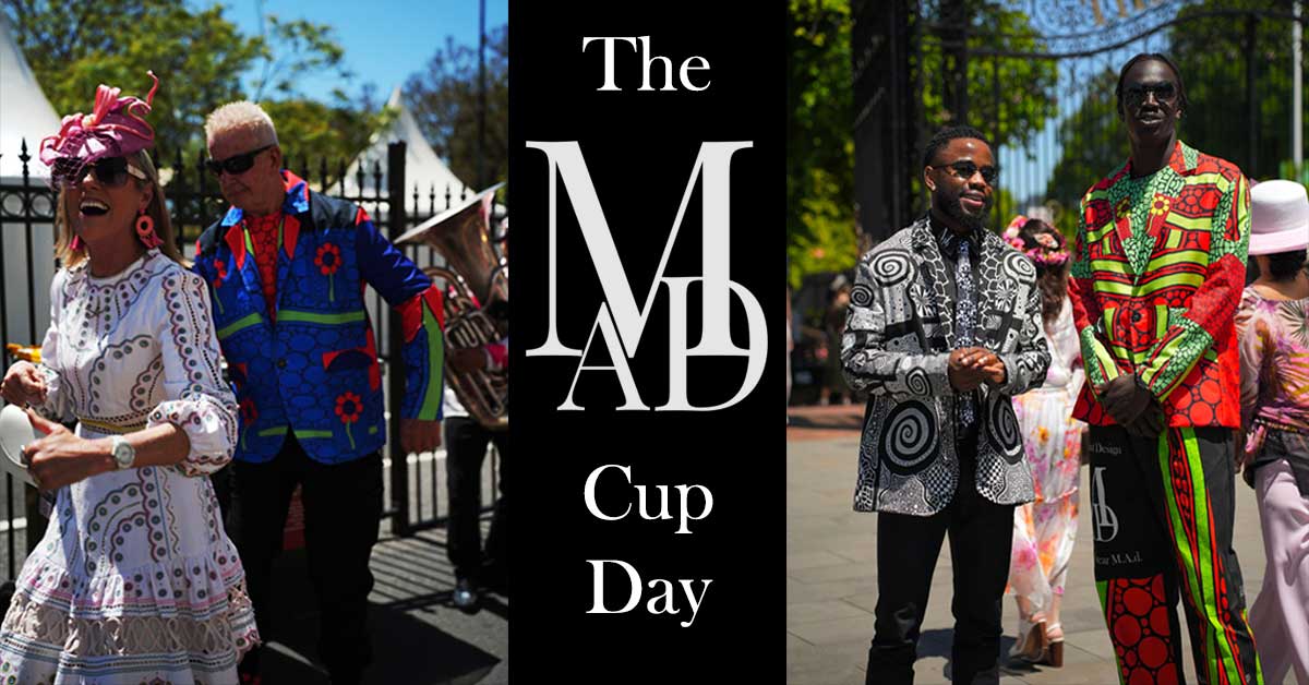 M.A.D. Streetwear-Edward (L) and Abwi (R) waiting for me to go into the Melbourne Cup.